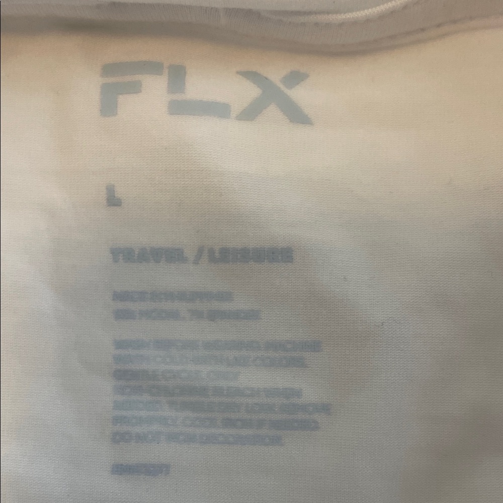 FLX Women's Classic White flowy Short Sleeve Tee nwt large - Picture 13 of 13